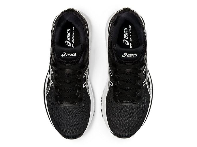 Black / White Asics GT-2000 9 Women's Running Shoes | NOYK1393