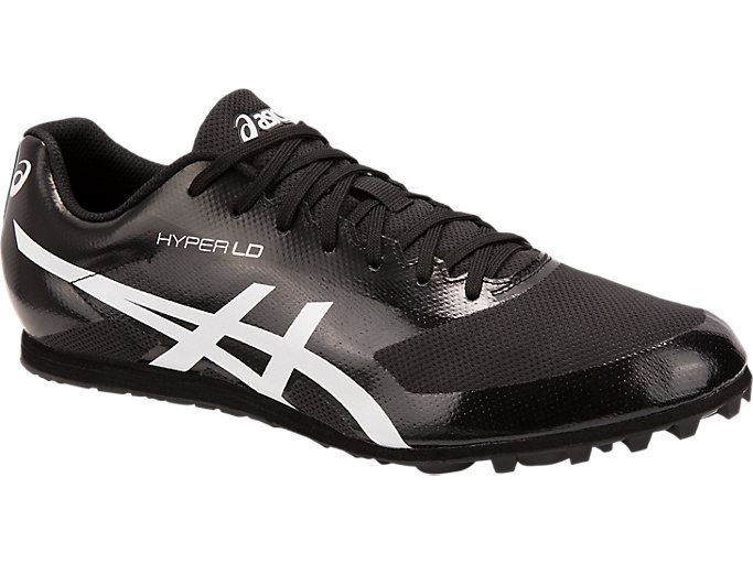 Black / White Asics Hyper LD 6 Men's Track Shoes | HEEM7837