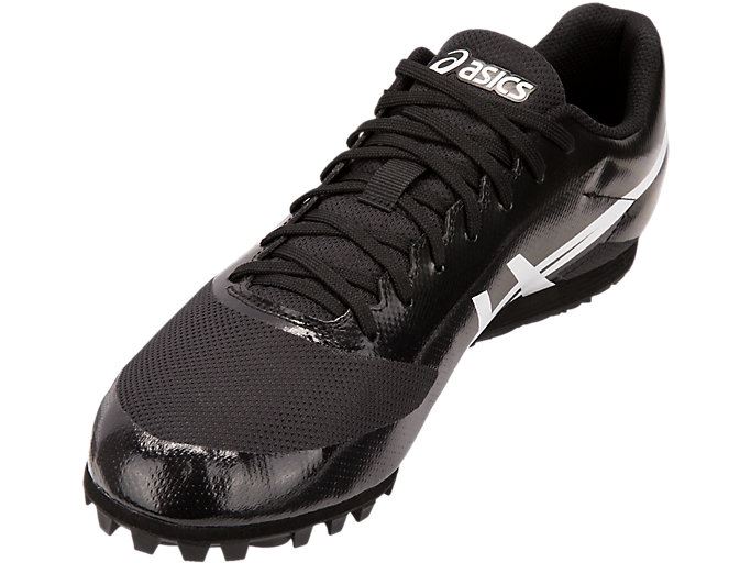 Black / White Asics Hyper LD 6 Men's Track Shoes | HEEM7837