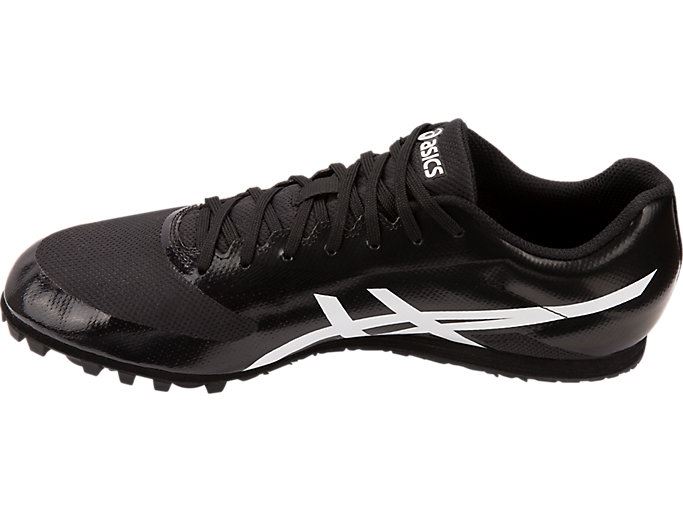 Black / White Asics Hyper LD 6 Men's Track Shoes | HEEM7837