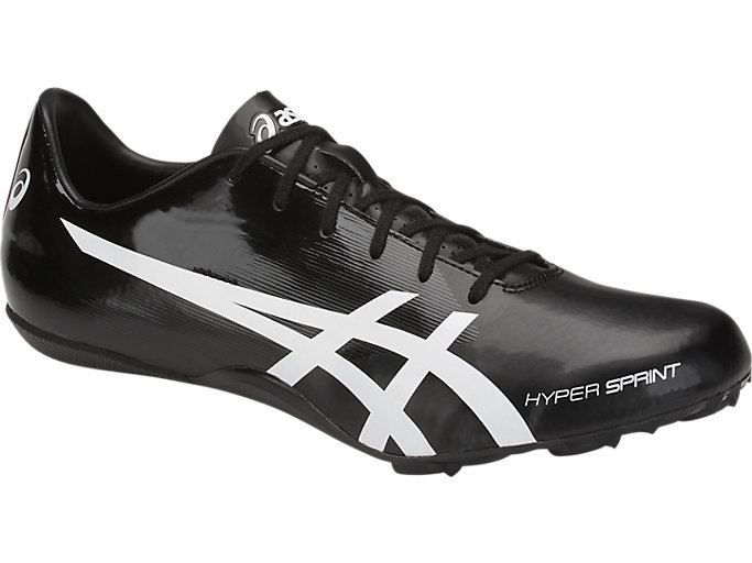 Black / White Asics Hyper Sprint 7 Men's Track Shoes | SJMO4250