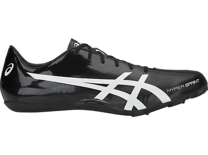 Black / White Asics Hyper Sprint 7 Men's Track Shoes | SJMO4250