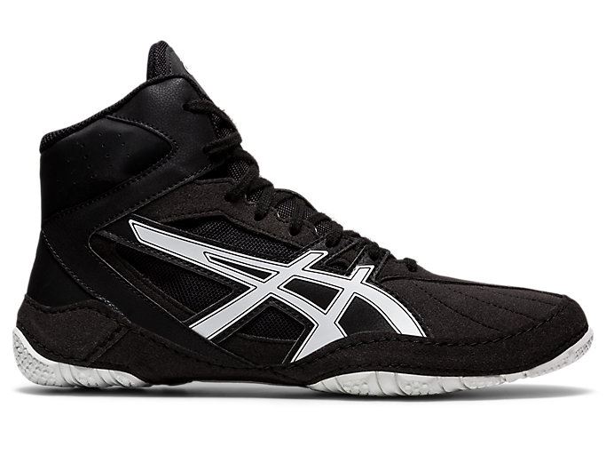 Black / White Asics Matcontrol D Men\'s Wrestling Shoes | RMNJ7670