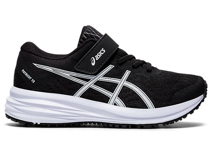 Black / White Asics PATRIOT 12 PS Kids' Sneakers | ZOLV6427