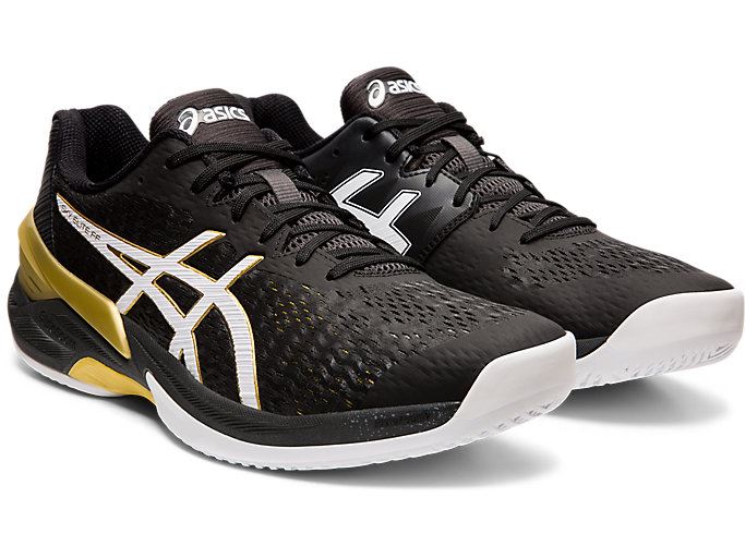 Black / White Asics SKY ELITE FF Men's Volleyball Shoes | CPVK8094