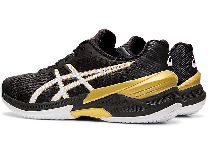 Black / White Asics SKY ELITE FF Men's Volleyball Shoes | CPVK8094