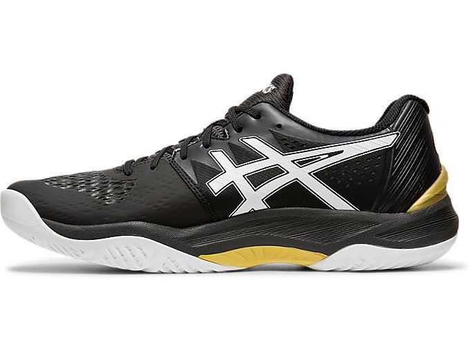 Black / White Asics SKY ELITE FF Men's Volleyball Shoes | CPVK8094