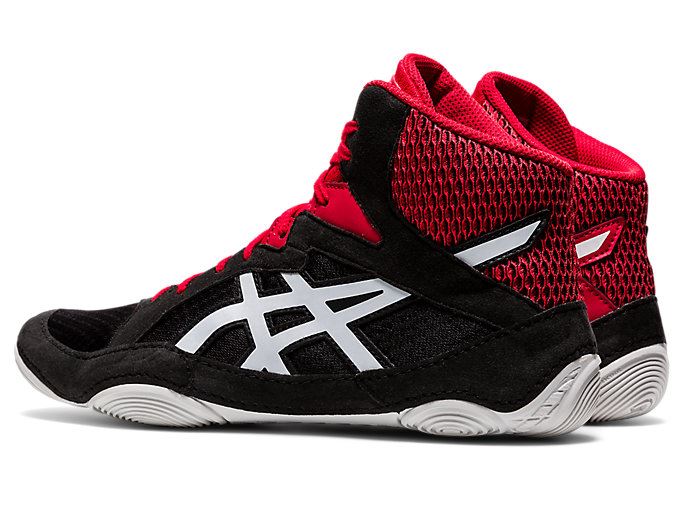 Black / White Asics SNAPDOWN 3 Men's Wrestling Shoes | GOWR3173