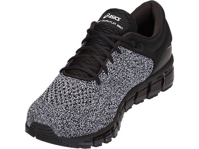 Black / White / Black Asics GEL-Quantum 360 Knit 2 Men's Sneakers | PQLC7571