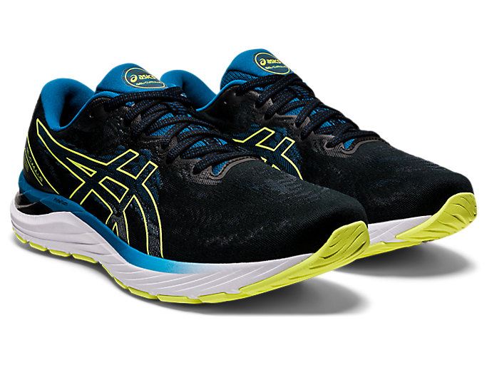 Black / Yellow Asics GEL-CUMULUS 23 Men's Running Shoes | OEGP8001