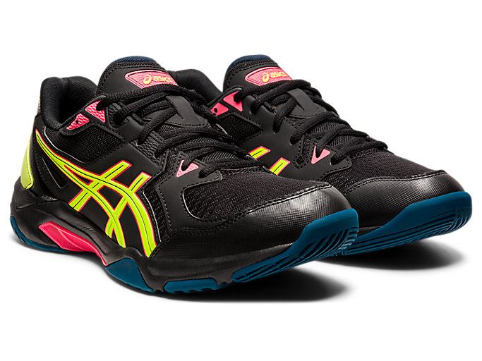 Black / Yellow Asics GEL-ROCKET 10 Men's Volleyball Shoes | LMED7383