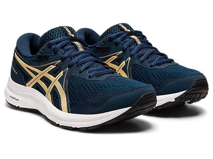 Blue Asics GEL-CONTEND 7 Women's Running Shoes | KBBO3316