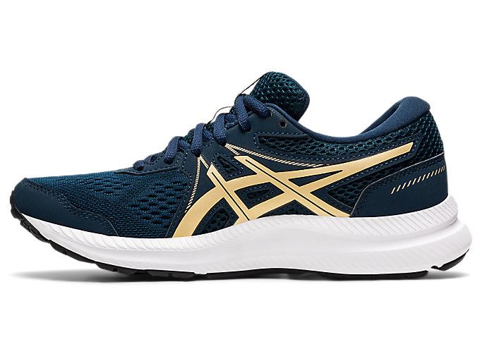 Blue Asics GEL-CONTEND 7 Women's Running Shoes | KBBO3316