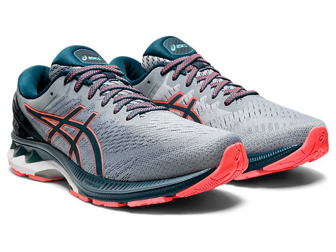 Blue Asics GEL-KAYANO 27 (2E) Men's Running Shoes | PXXW1236