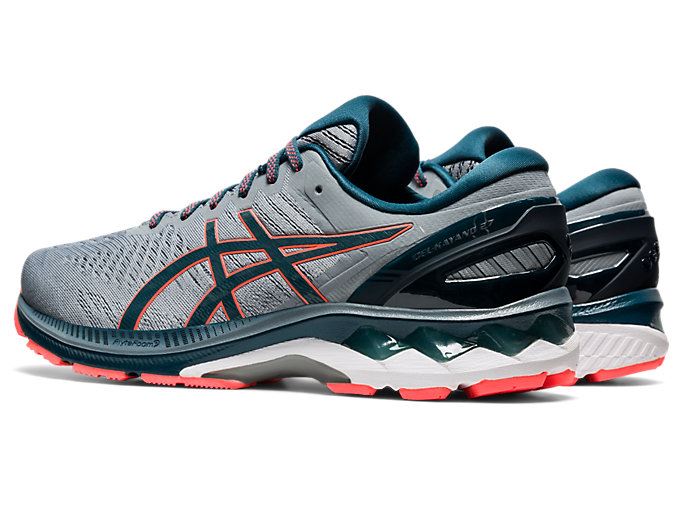 Blue Asics GEL-KAYANO 27 (2E) Men's Running Shoes | PXXW1236