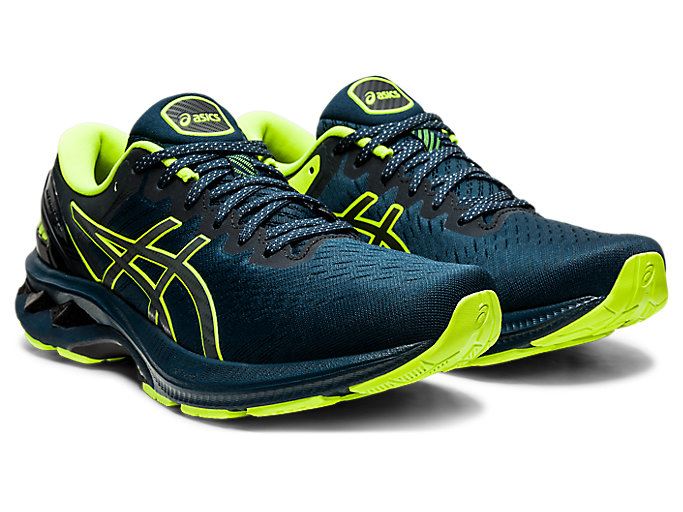 Blue Asics GEL-KAYANO 27 LITE-SHOW Men's Running Shoes | EIKO3152