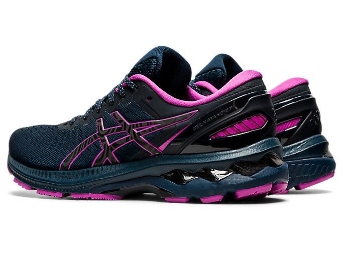 Blue Asics GEL-KAYANO 27 LITE-SHOW Women's Running Shoes | AJDP9684