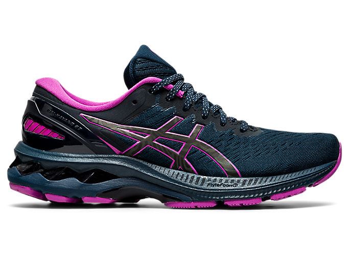 Blue Asics GEL-KAYANO 27 LITE-SHOW Women\'s Running Shoes | AJDP9684