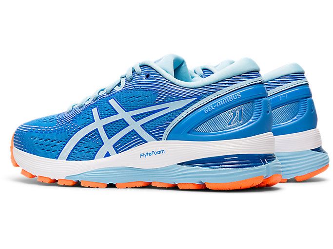 Blue / Asics GEL-NIMBUS 21 (D) Women's Running Shoes | AGRM1814