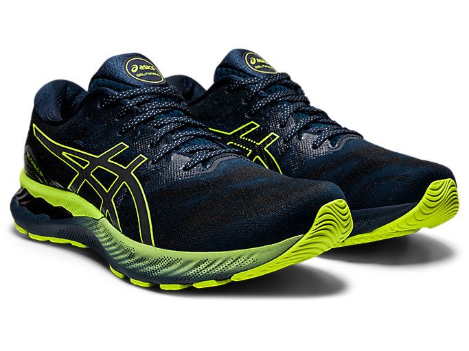 Blue Asics GEL-NIMBUS 23 LITE-SHOW Men's Running Shoes | GHCA2139