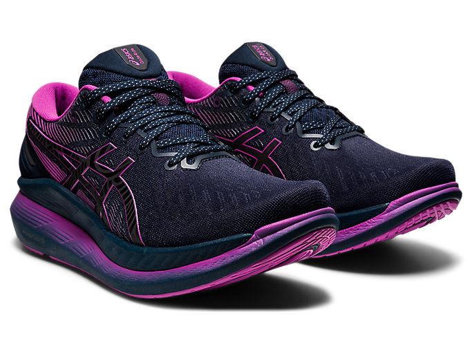 Blue Asics GLIDERIDE 2 LITE-SHOW Women's Running Shoes | PDIH7940