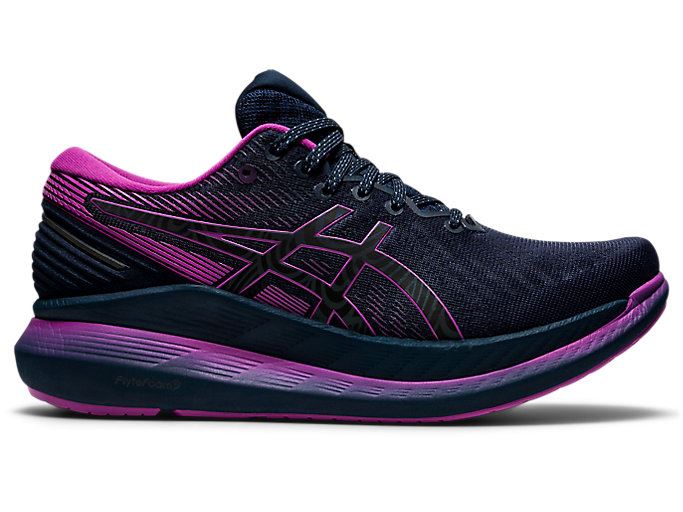 Blue Asics GLIDERIDE 2 LITE-SHOW Women's Running Shoes | PDIH7940