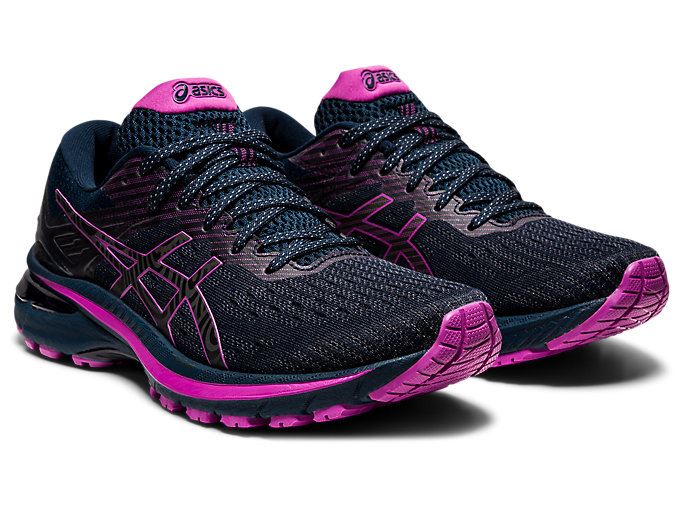 Blue Asics GT-2000 9 LITE-SHOW Women's Running Shoes | ZLME4302