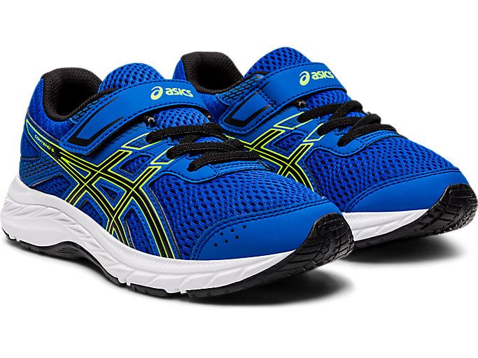 Blue / Black Asics Contend 6 PS Kids' Sneakers | BQEF9929