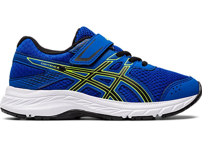 Blue / Black Asics Contend 6 PS Kids' Sneakers | BQEF9929