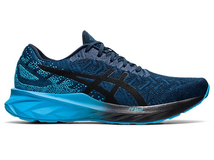 Blue / Black Asics DYNABLAST Men\'s Running Shoes | FXKR8504