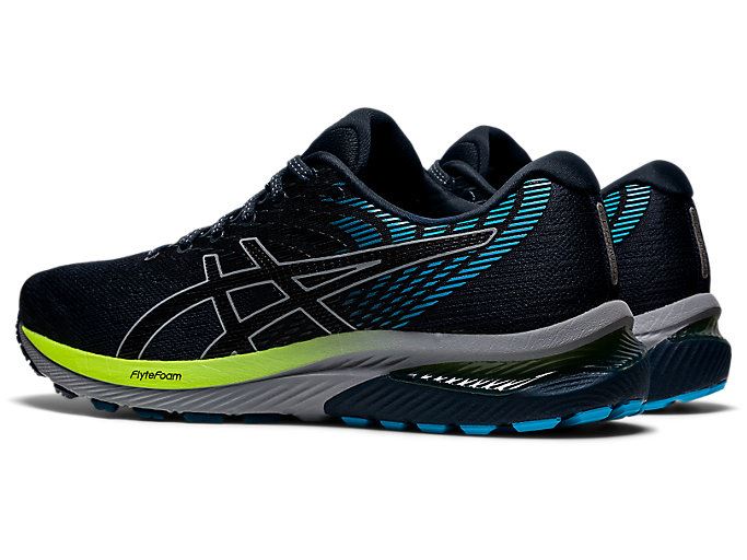 Blue / Black Asics GEL-CUMULUS 22 Men's Running Shoes | ZAGQ8508