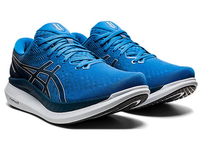 Blue / Black Asics GLIDERIDE 2 Men's Running Shoes | TIOY9992