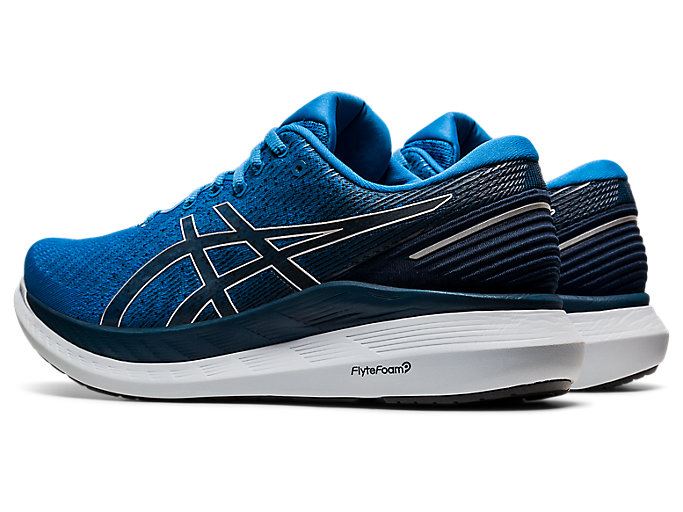 Blue / Black Asics GLIDERIDE 2 Men's Running Shoes | TIOY9992