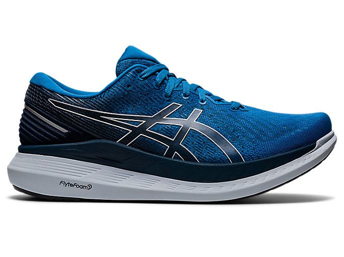 Blue / Black Asics GLIDERIDE 2 Men\'s Running Shoes | TIOY9992