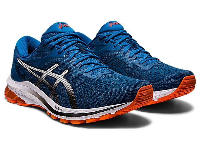 Blue / Black Asics GT-1000 10 (4E) Men's Running Shoes | WHWY9646