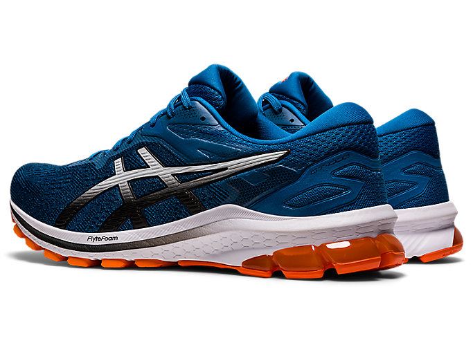 Blue / Black Asics GT-1000 10 Men's Running Shoes | BDTT7114