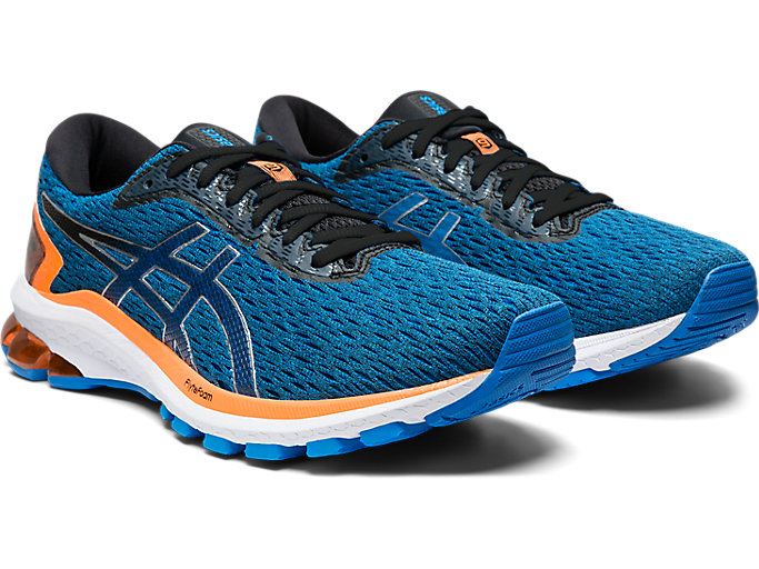 Blue / Black Asics GT-1000 9 Men's Running Shoes | TVHJ6307