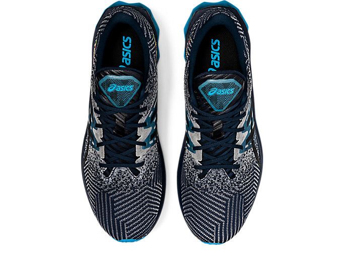 Blue / Black Asics NOVABLAST Men's Running Shoes | IPQW0514