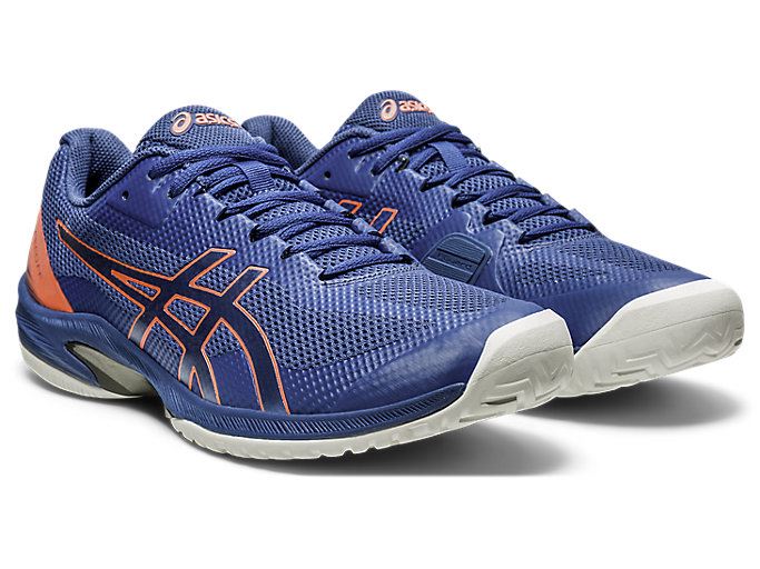 Blue / Blue Asics Court Speed FF Men's Tennis Shoes | UYIU7678