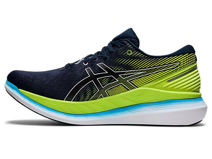 Blue / Green Asics GLIDERIDE 2 Men's Running Shoes | QTIG5858