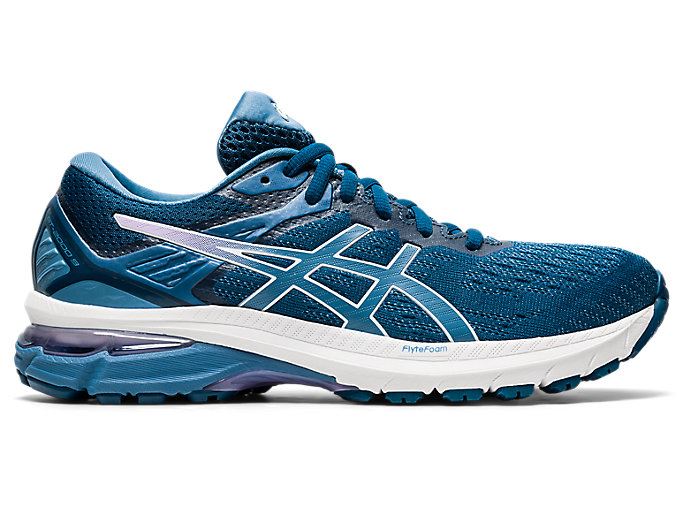 Blue / Grey Asics GT-2000 9 (2A) Women\'s Running Shoes | SREA1374