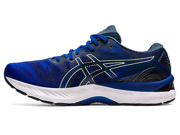 Blue / Light Green Asics GEL-NIMBUS 23 Men's Running Shoes | NXVP2626