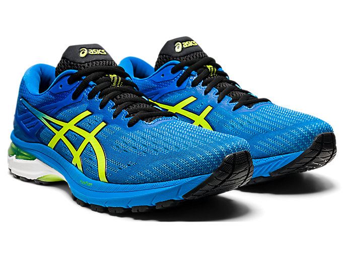 Blue / Light Green Asics GT-2000 9 Men's Running Shoes | JPBJ7927