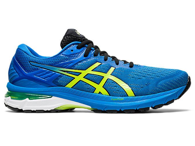 Blue / Light Green Asics GT-2000 9 Men's Running Shoes | JPBJ7927