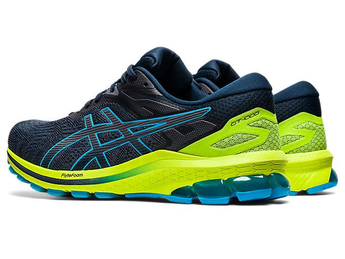 Blue / Light Turquoise Asics GT-1000 10 Men's Running Shoes | AHNF2423