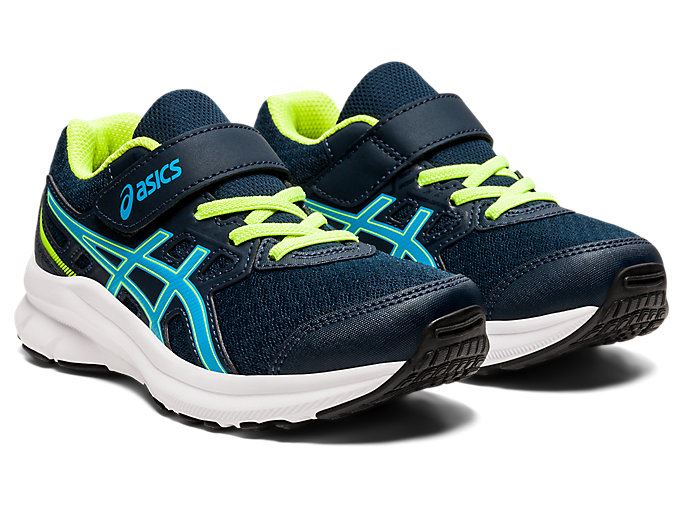 Blue / Light Turquoise Asics JOLT 3 PS Kids' Sneakers | YHXD0158