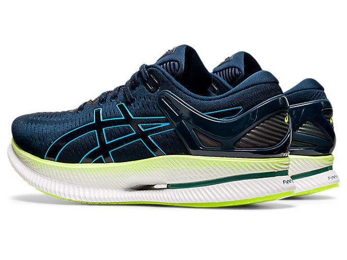 Blue / Light Turquoise Asics METARIDE Men's Running Shoes | BSNH9637