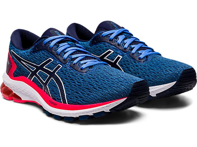 Blue / Navy Asics GT-1000 9 Women's Running Shoes | MUSC1016