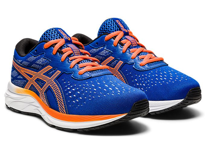 Blue / Orange Asics GEL-Excite 7 GS Wide Kids' Sneakers | HUND2085