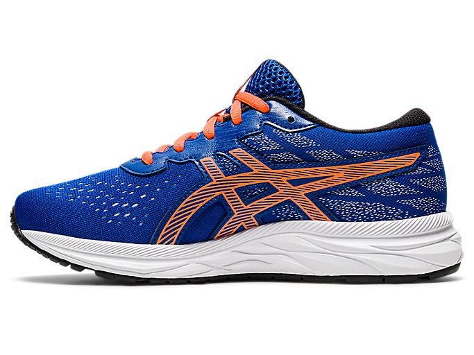 Blue / Orange Asics GEL-Excite 7 GS Wide Kids' Sneakers | HUND2085